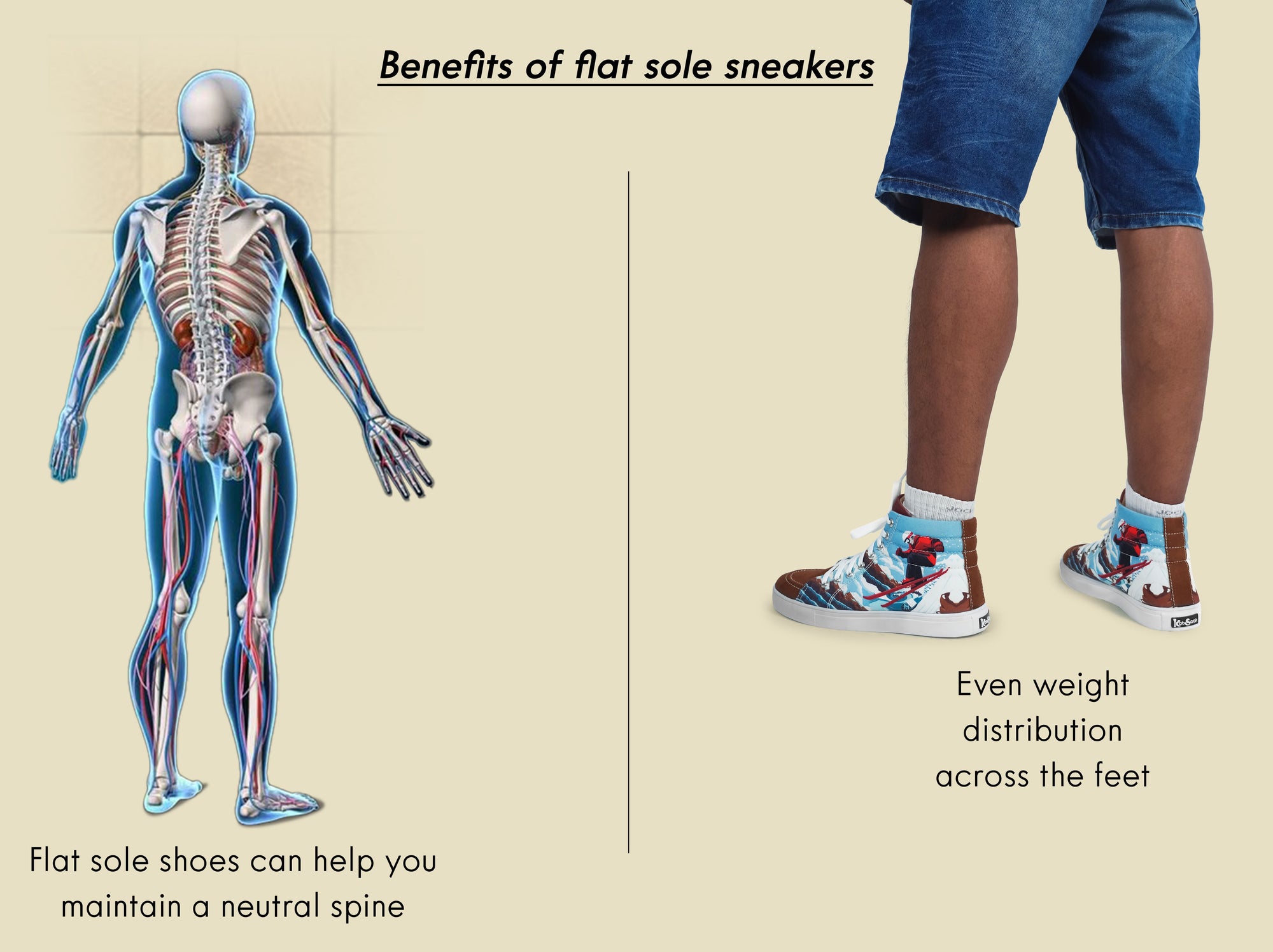 Benefits of flat sole sneakers