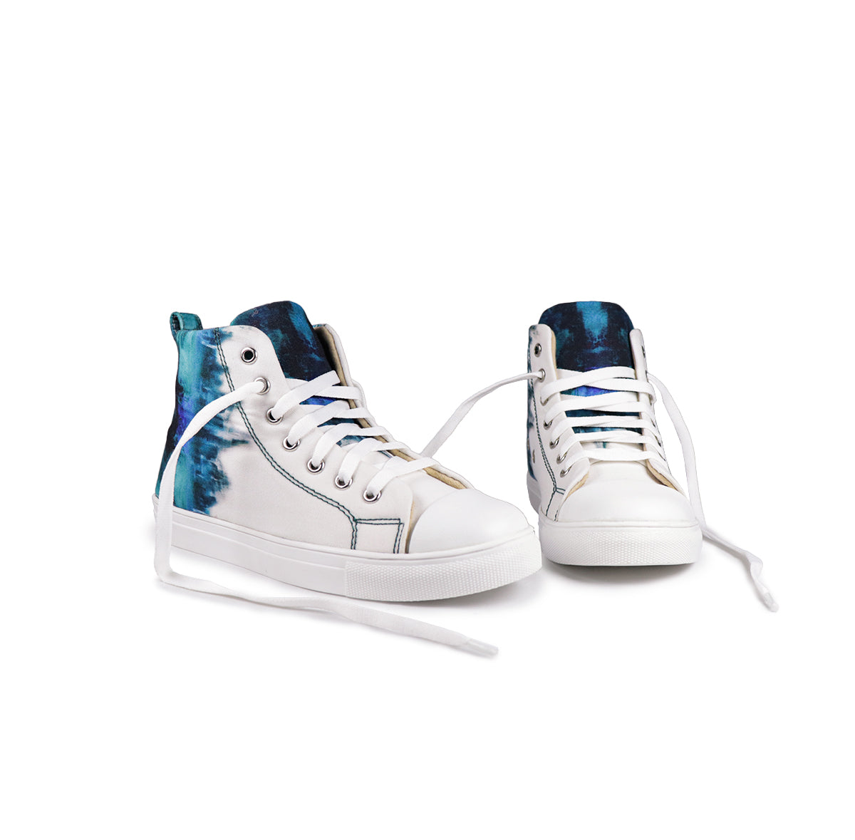 White & Blue