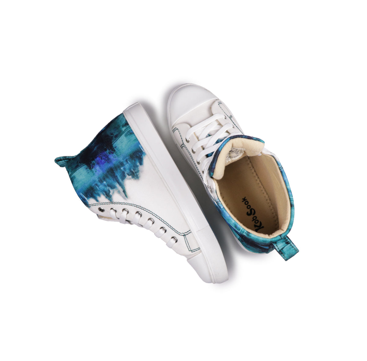 White & Blue