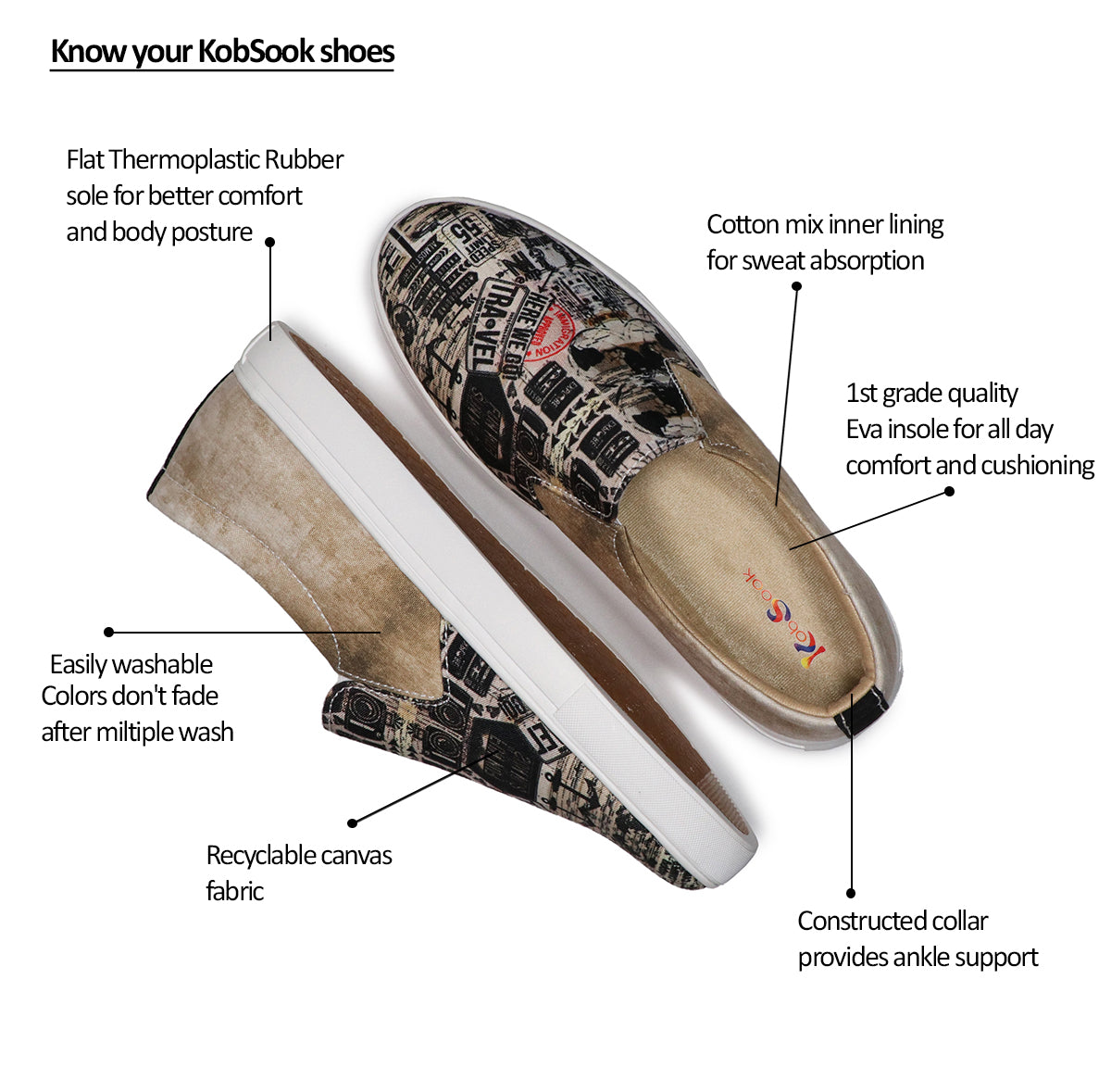 Travel Bug - Men's Loafer Canvas Sneaker