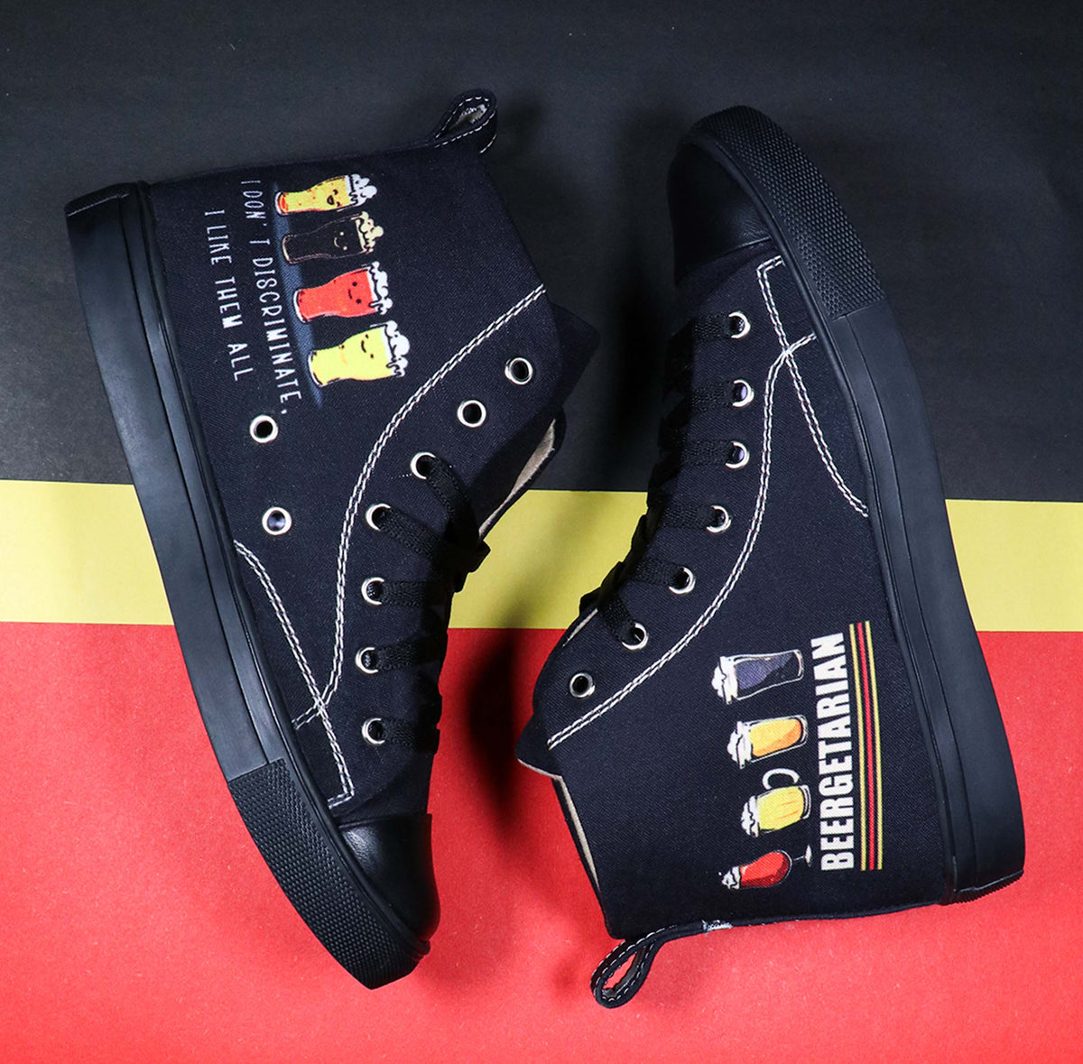 Beergetarian - Women's High-Top Canvas Sneaker