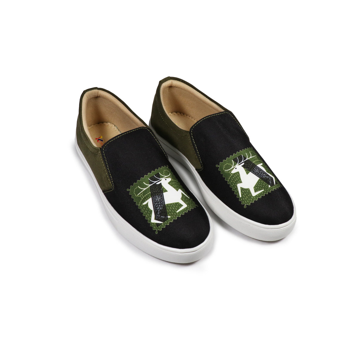 Deer Art - Men's Loafer Canvas Sneaker