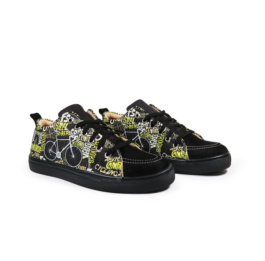 Cycle Kick - Men's Low-Top Suede Canvas Sneaker