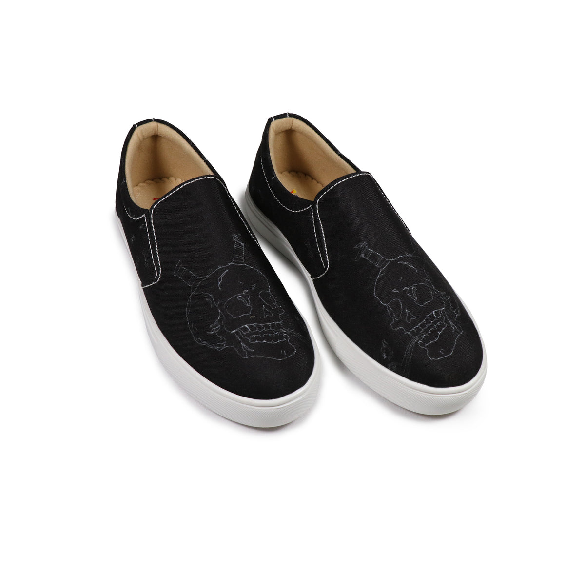 Smoking Skull - Men's Loafer Canvas Sneaker