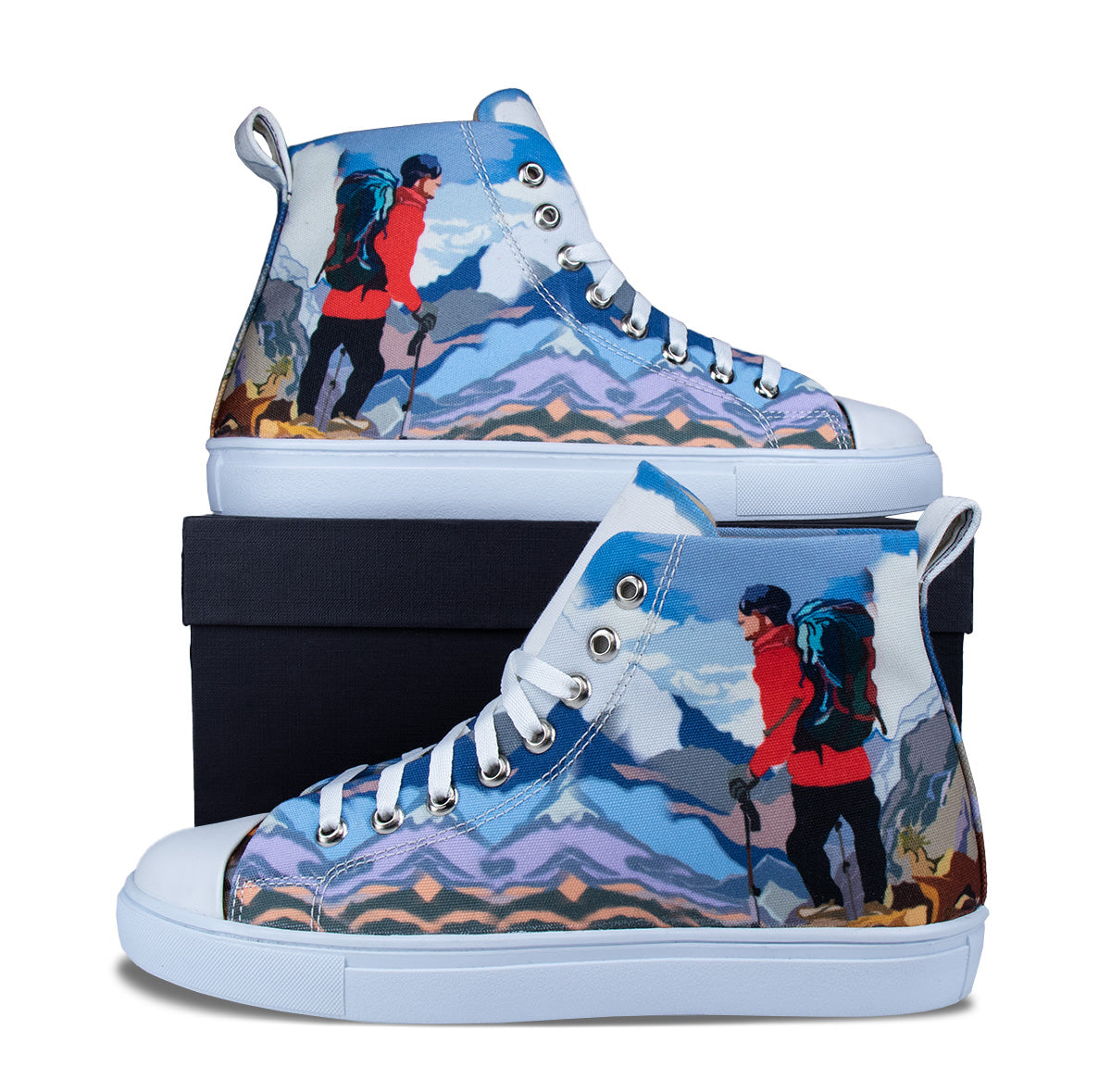 Mountain Men - Men's High-Top Canvas Sneaker