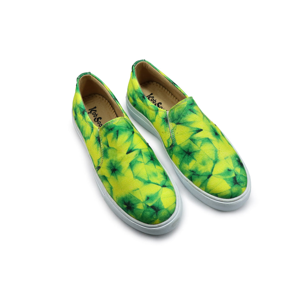 Green Pineapple - Men's Loafer Canvas Sneaker