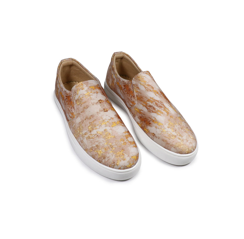 Golden Specks - Men's Loafer Canvas Sneaker