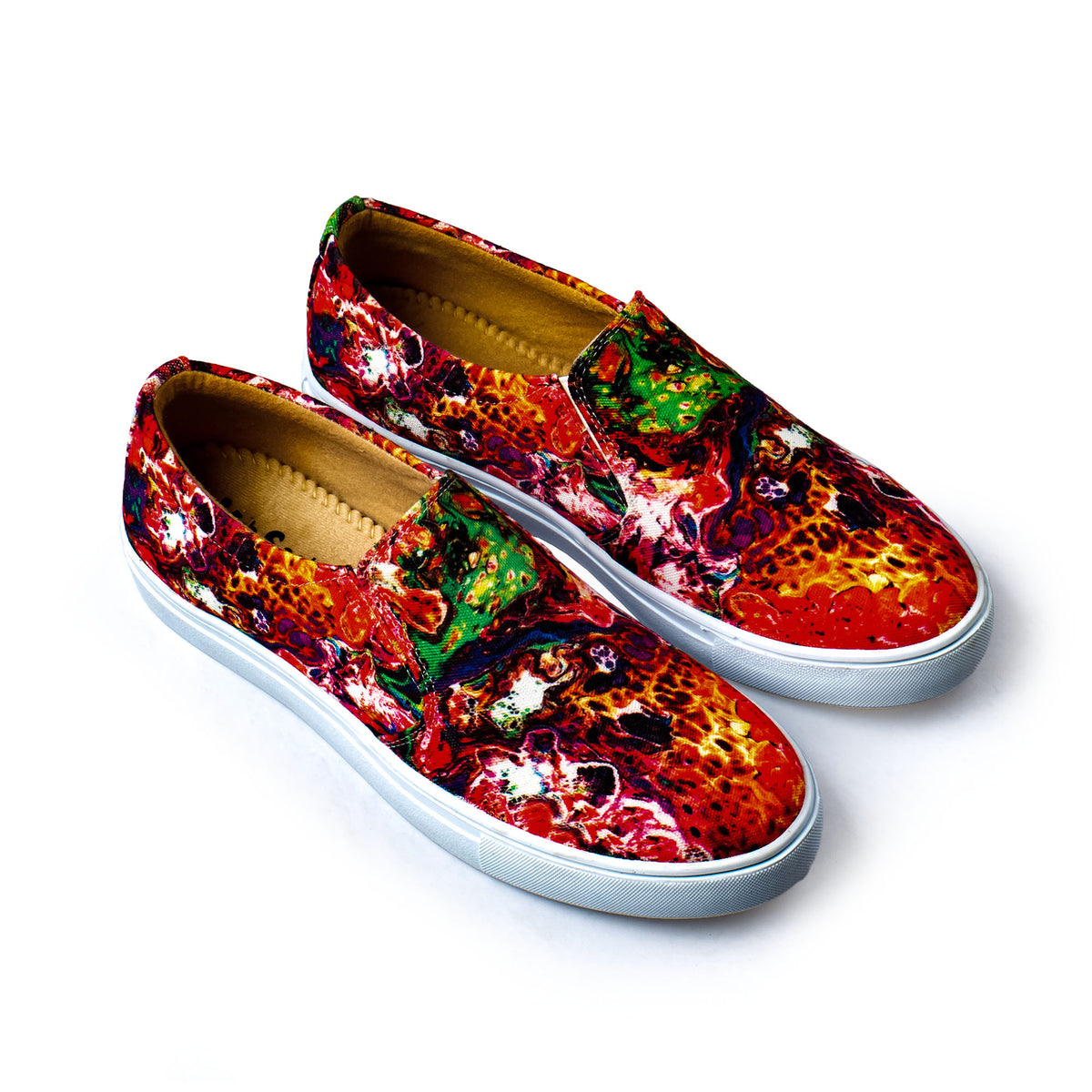 Red Celestial - Men's Loafer Canvas Sneaker