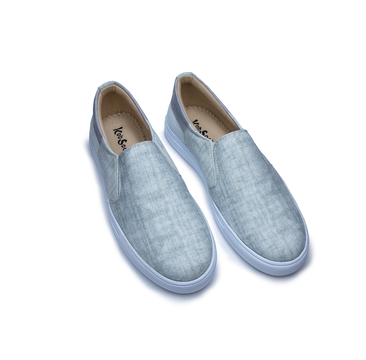 Shades of Grey Stitch - Men's Loafer Canvas Sneaker