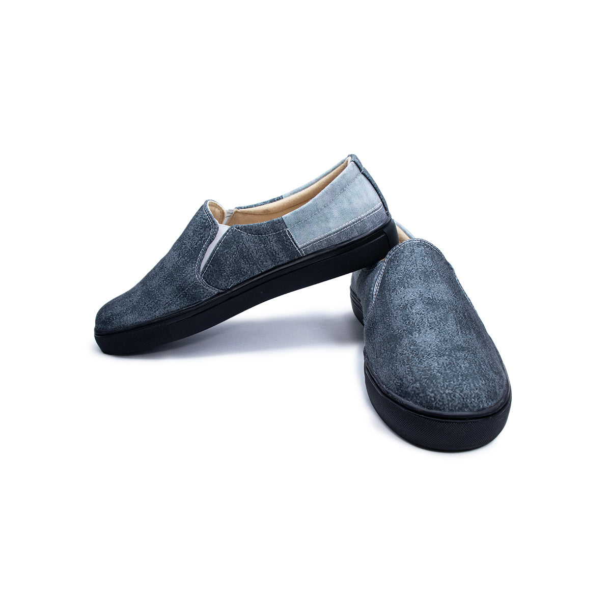 Dark Grey Shades - Men's Loafer Canvas Sneaker