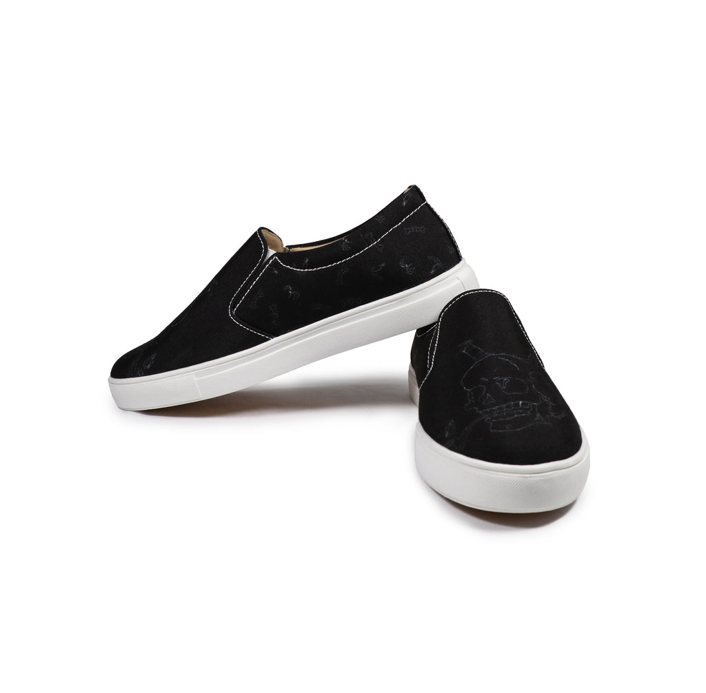 Smoking Skull - Men's Loafer Canvas Sneaker
