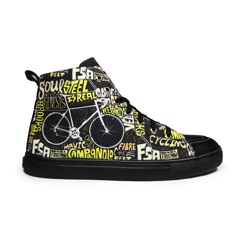 Cycle Kick - Men's High-Top Suede Canvas Sneaker