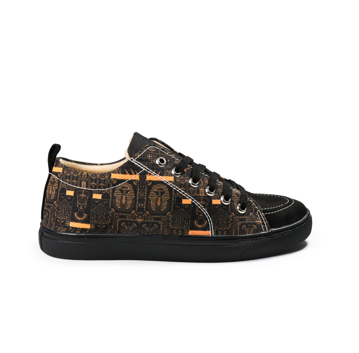 Egyptian - Men's Low-Top Suede Canvas Sneaker