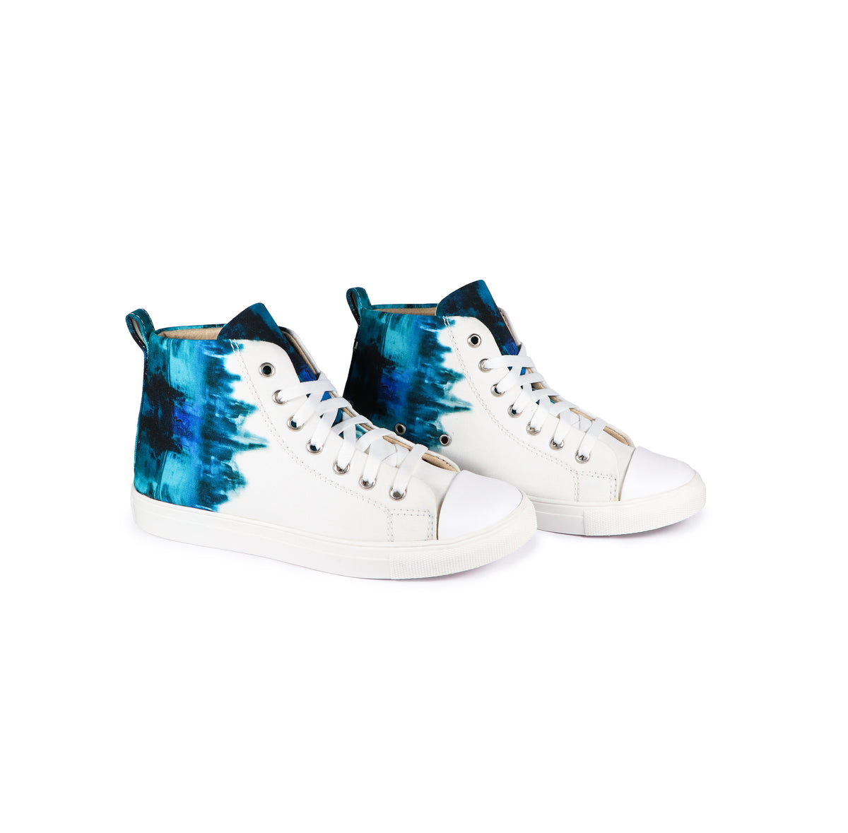 White & Blue