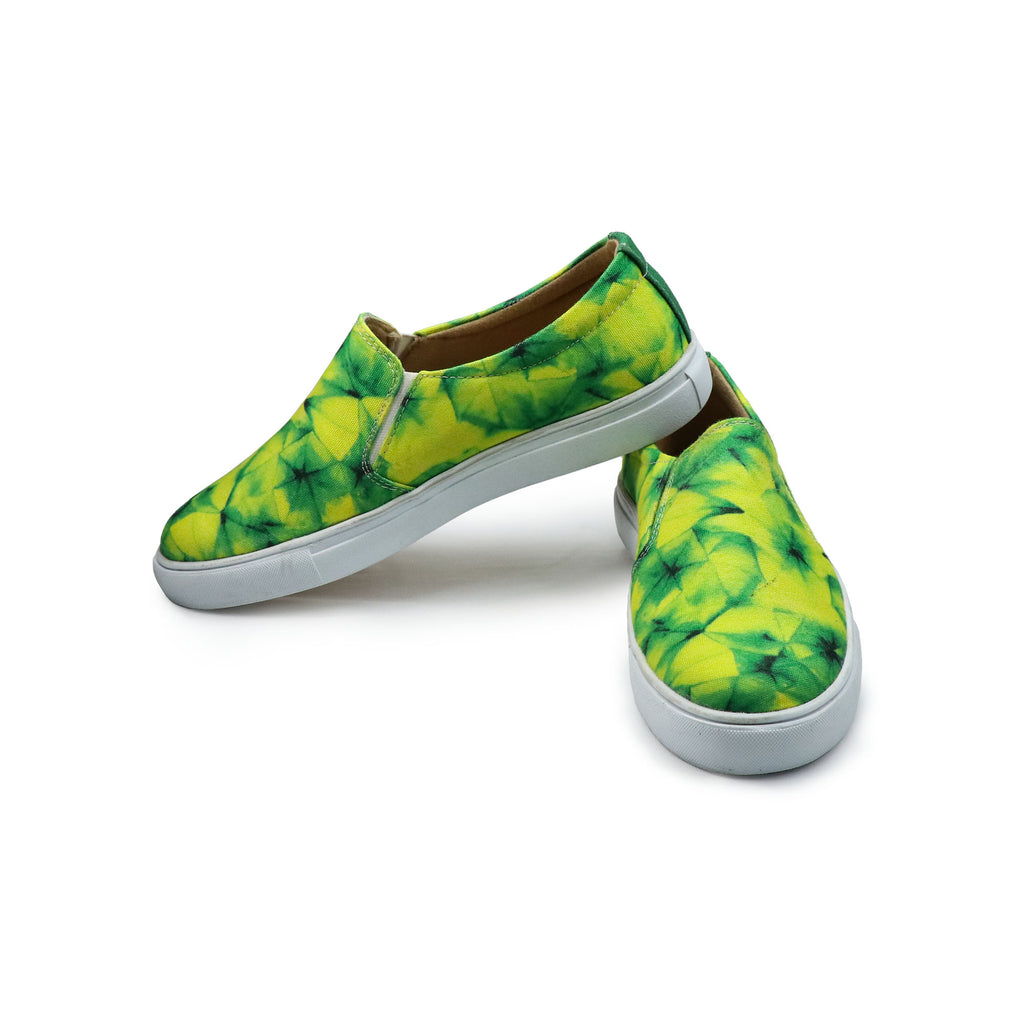 Green Pineapple - Men's Loafer Canvas Sneaker