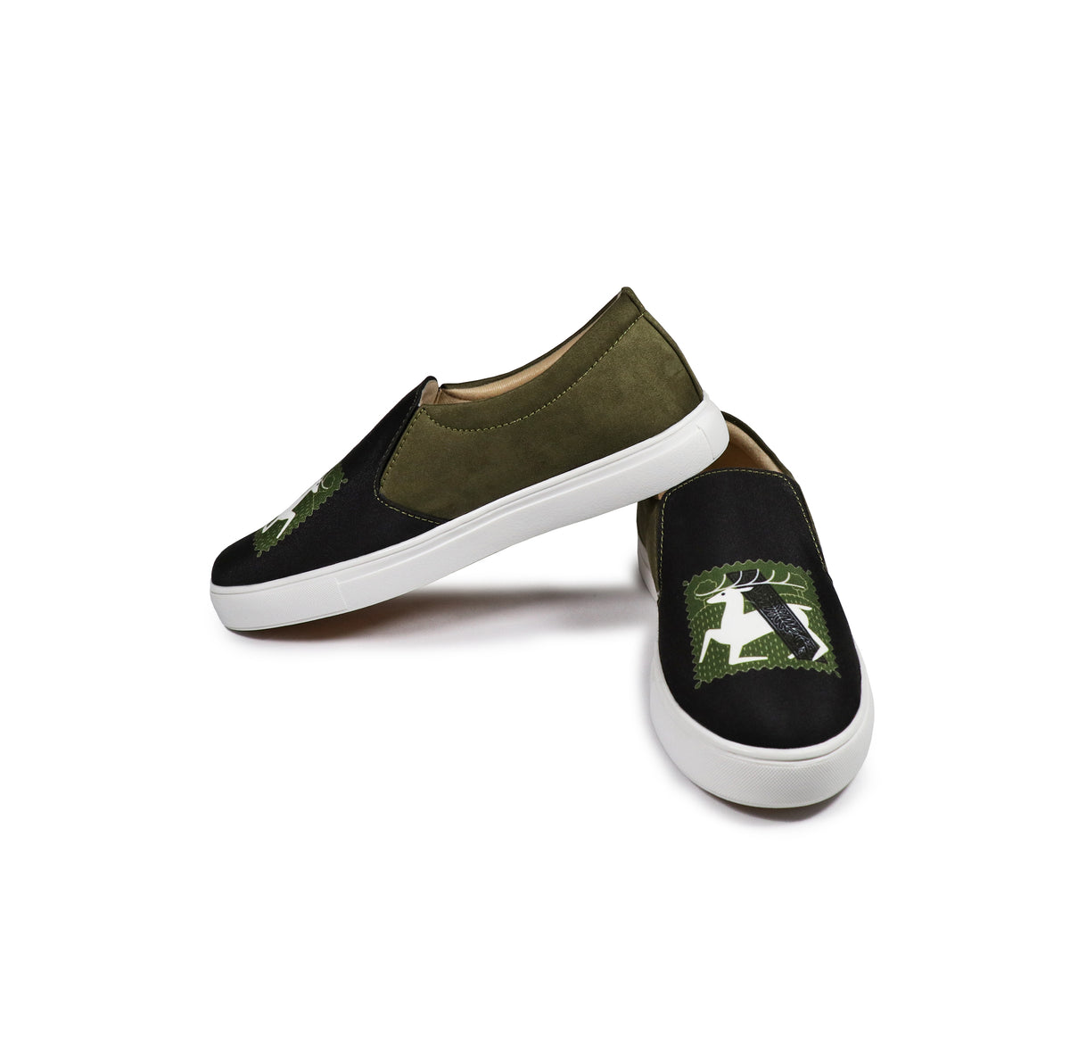 Deer Art - Men's Loafer Canvas Sneaker