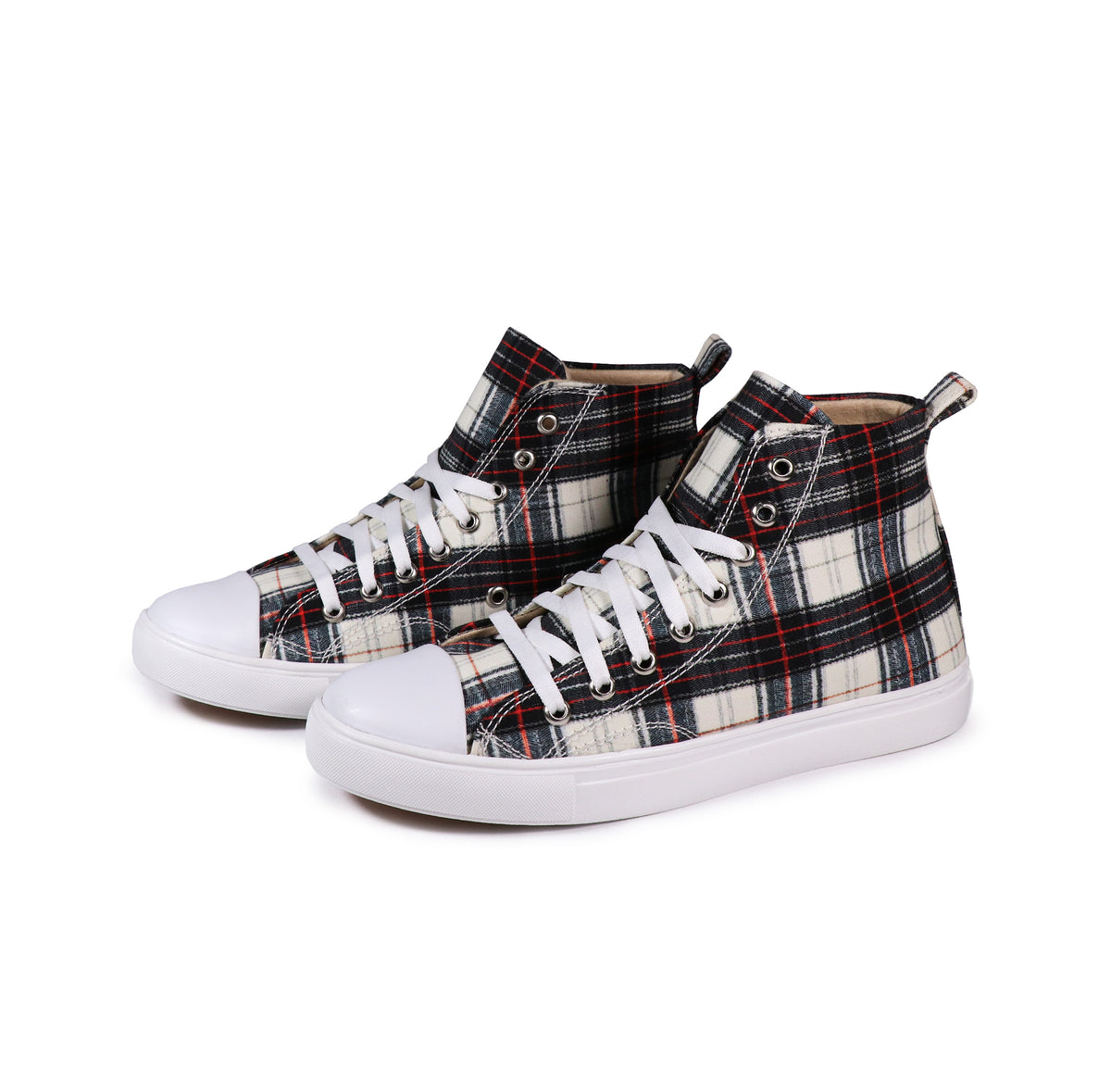 Checkers - Men's High-Top Canvas Sneaker