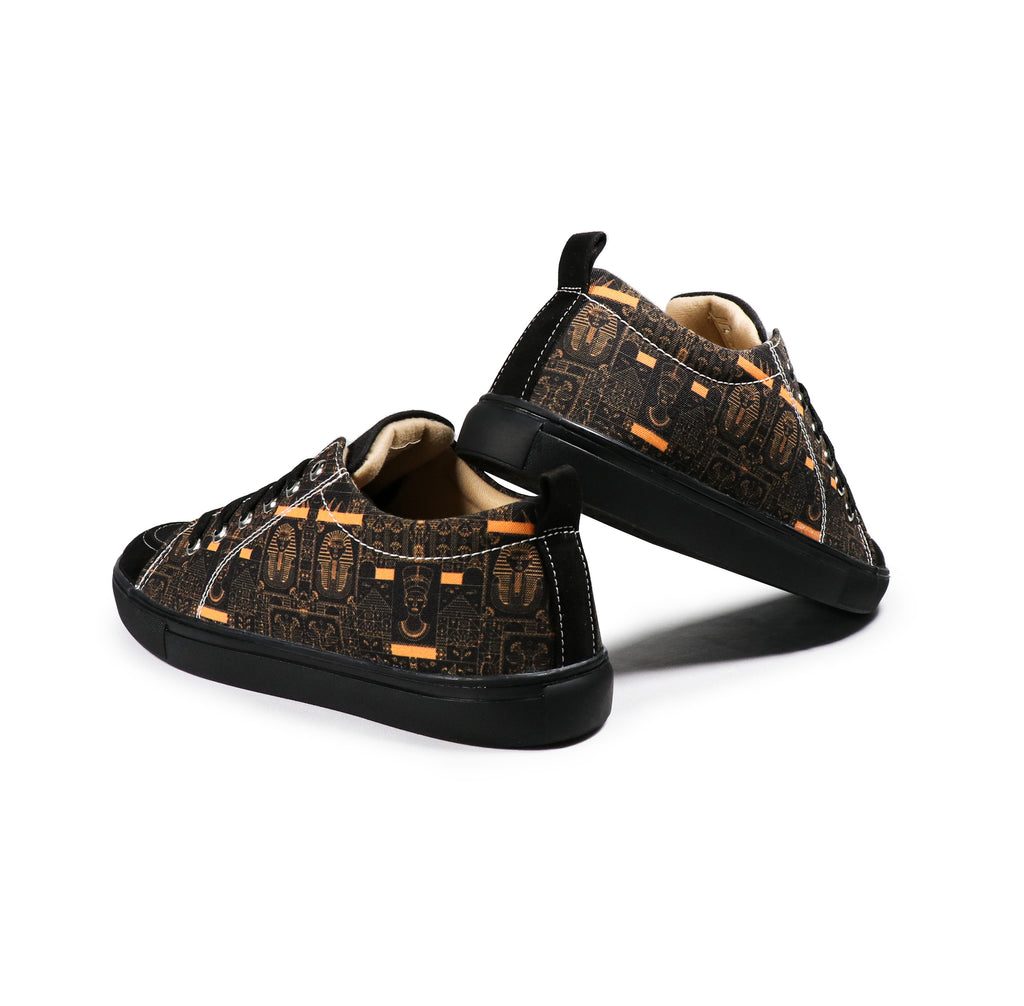 Egyptian - Men's Low-Top Suede Canvas Sneaker