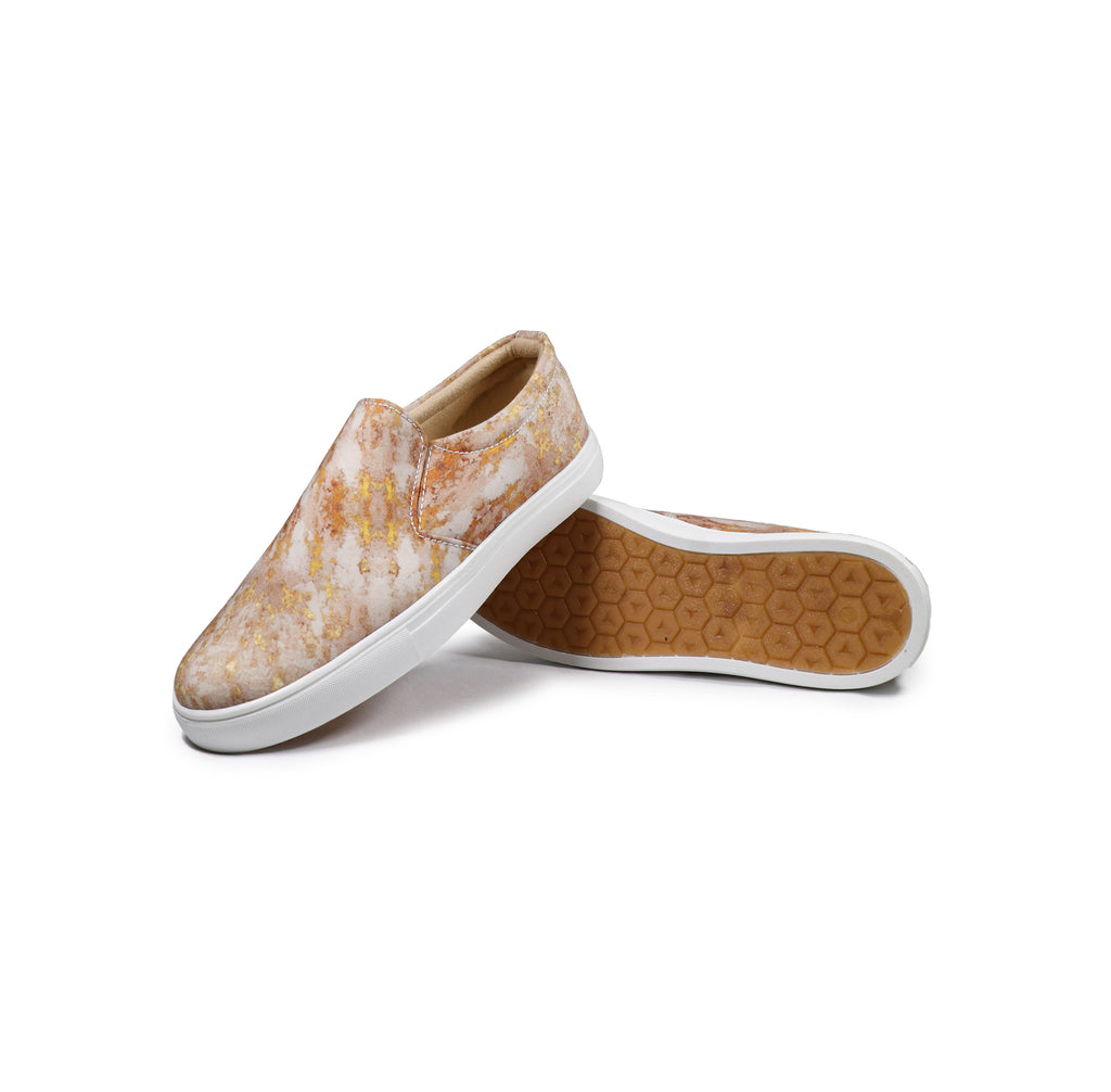 Golden Specks - Men's Loafer Canvas Sneaker