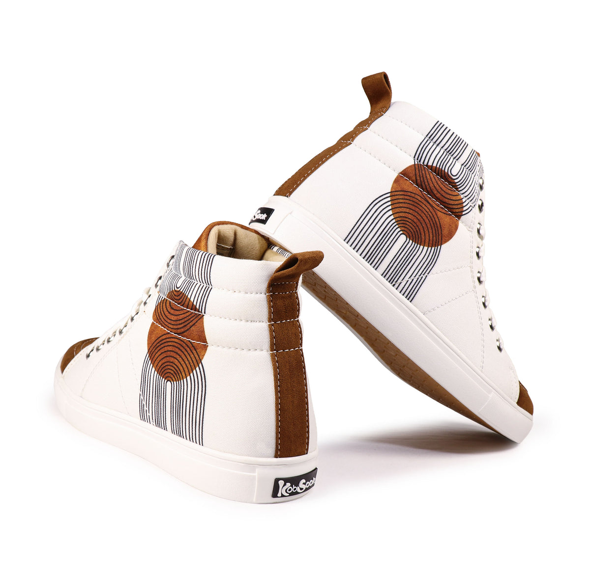 Comet Tan - Men's High-Top Suede Canvas Sneaker