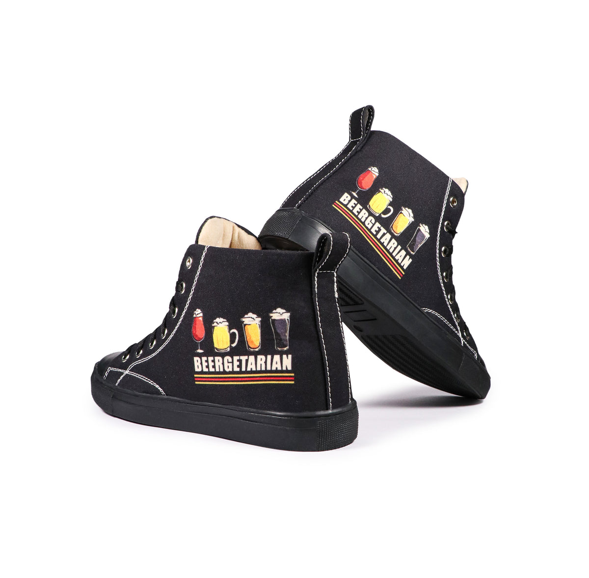Beergetarian - Women's High-Top Canvas Sneaker