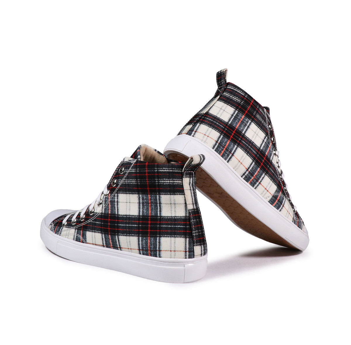 Checkers - Men's High-Top Canvas Sneaker