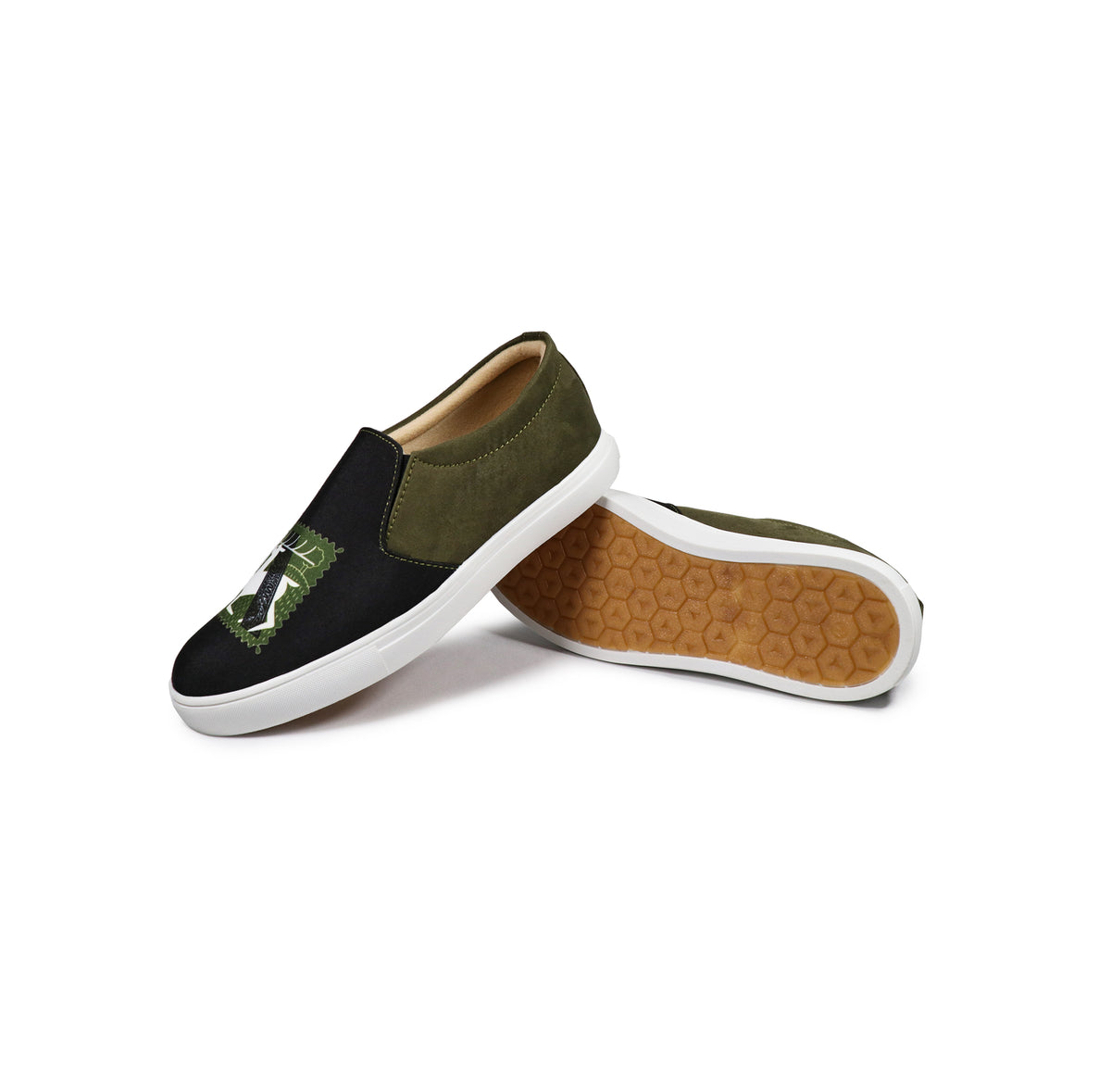 Deer Art - Men's Loafer Canvas Sneaker
