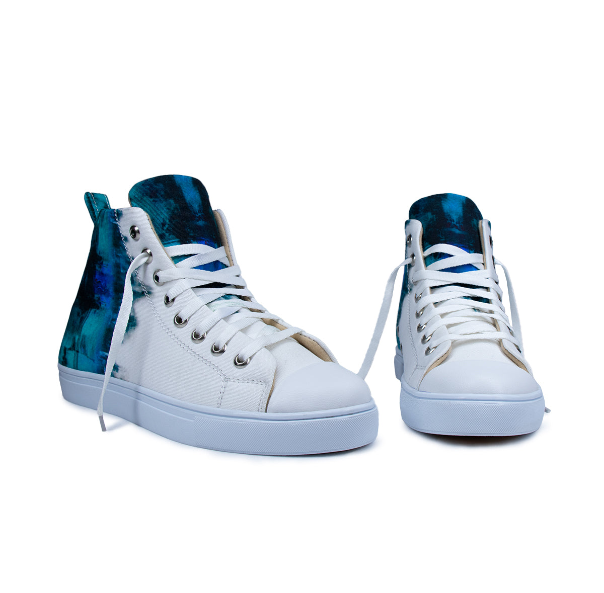 White & Blue
