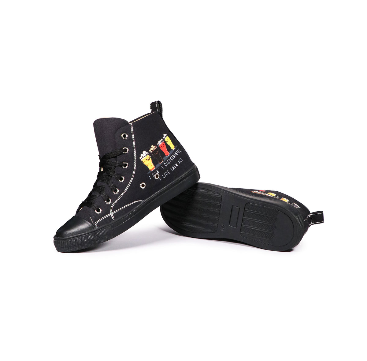 Beergetarian - Women's High-Top Canvas Sneaker