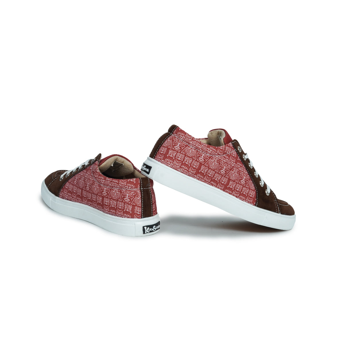 Brown Mask - Men's Low-Top Suede Canvas Sneaker