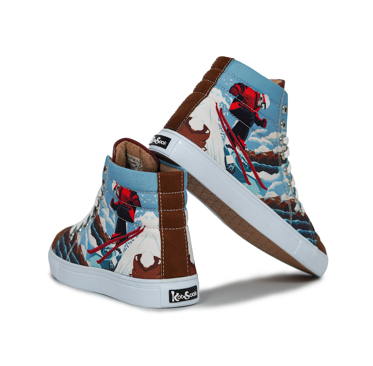 Alpine Skiing - Men's High-Top Suede Canvas Sneaker