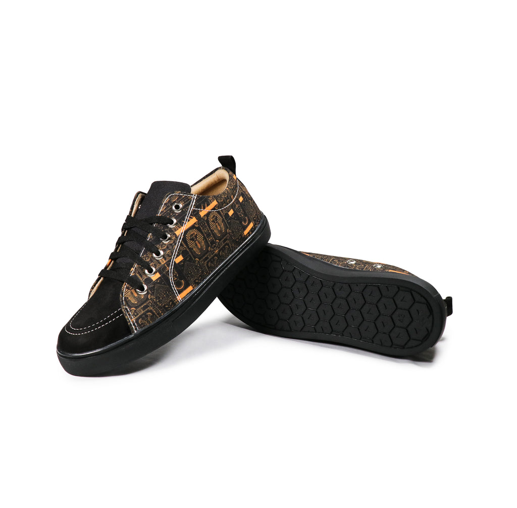 Egyptian - Men's Low-Top Suede Canvas Sneaker