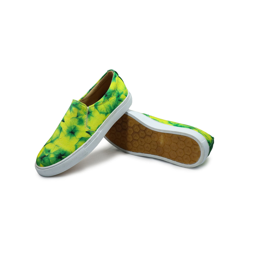 Green Pineapple - Men's Loafer Canvas Sneaker