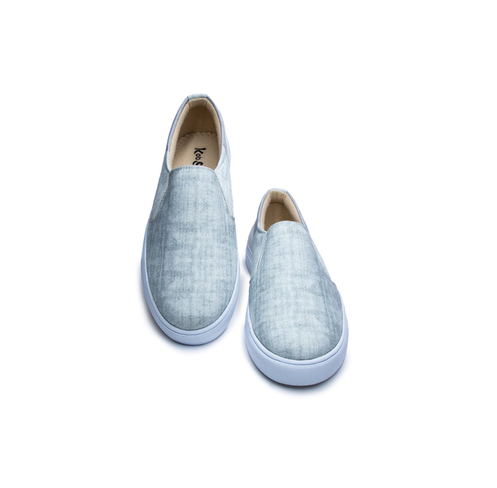 Shades of Grey Stitch - Men's Loafer Canvas Sneaker