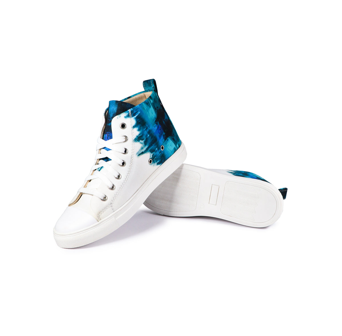 White & Blue