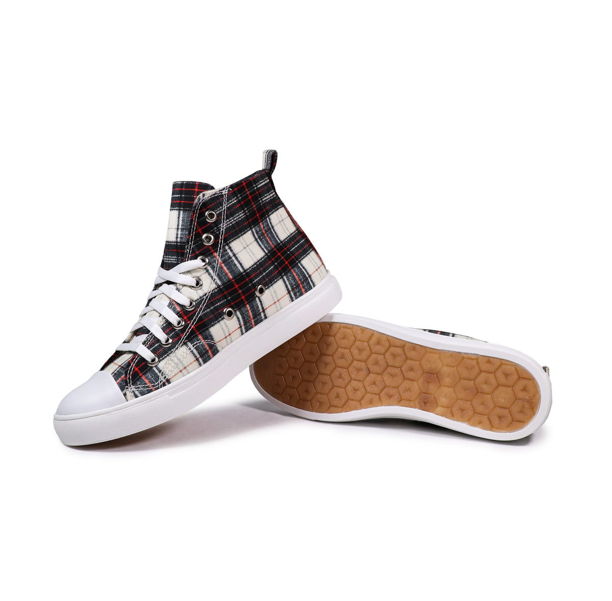 Checkers - Men's High-Top Canvas Sneaker