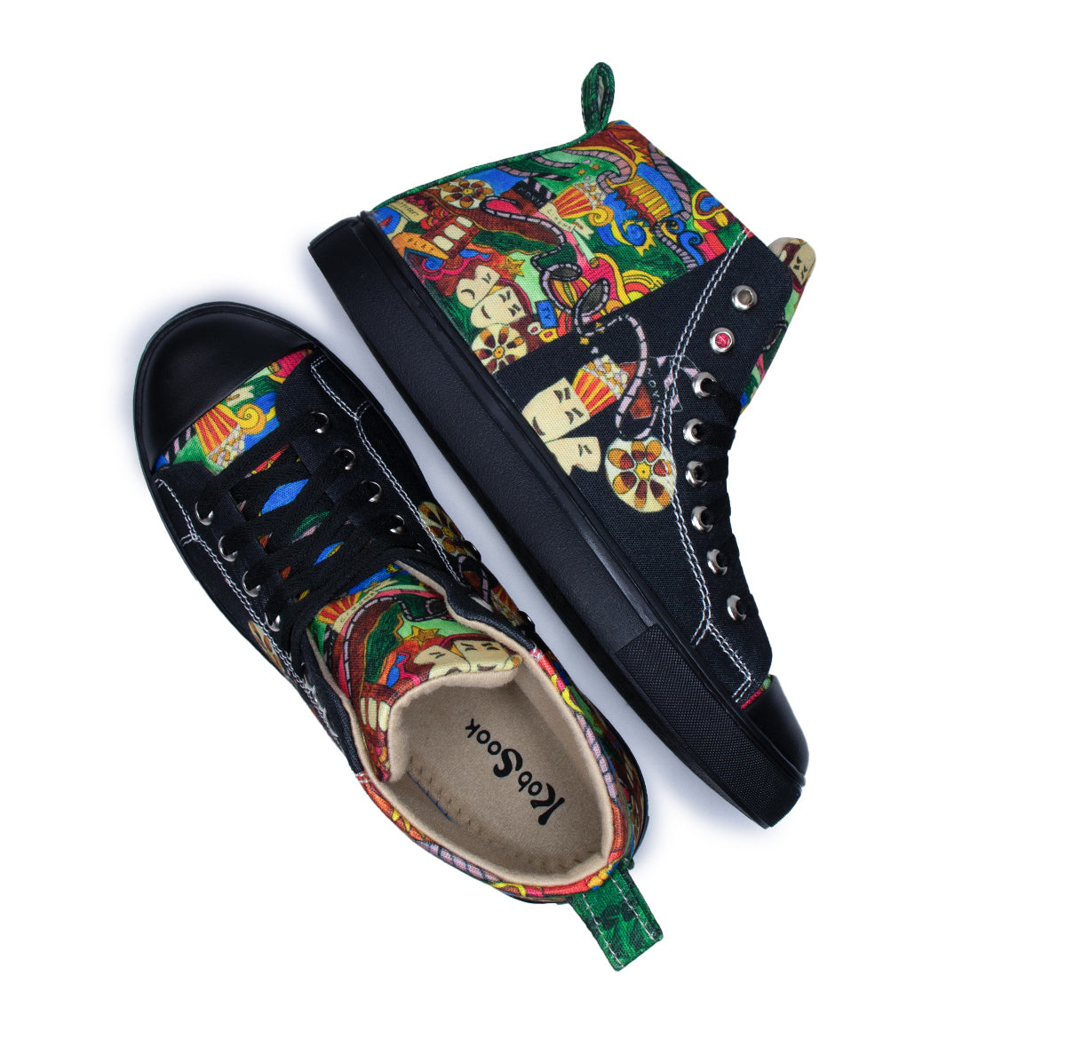 Theatre Art - Men's High-Top Canvas Sneaker