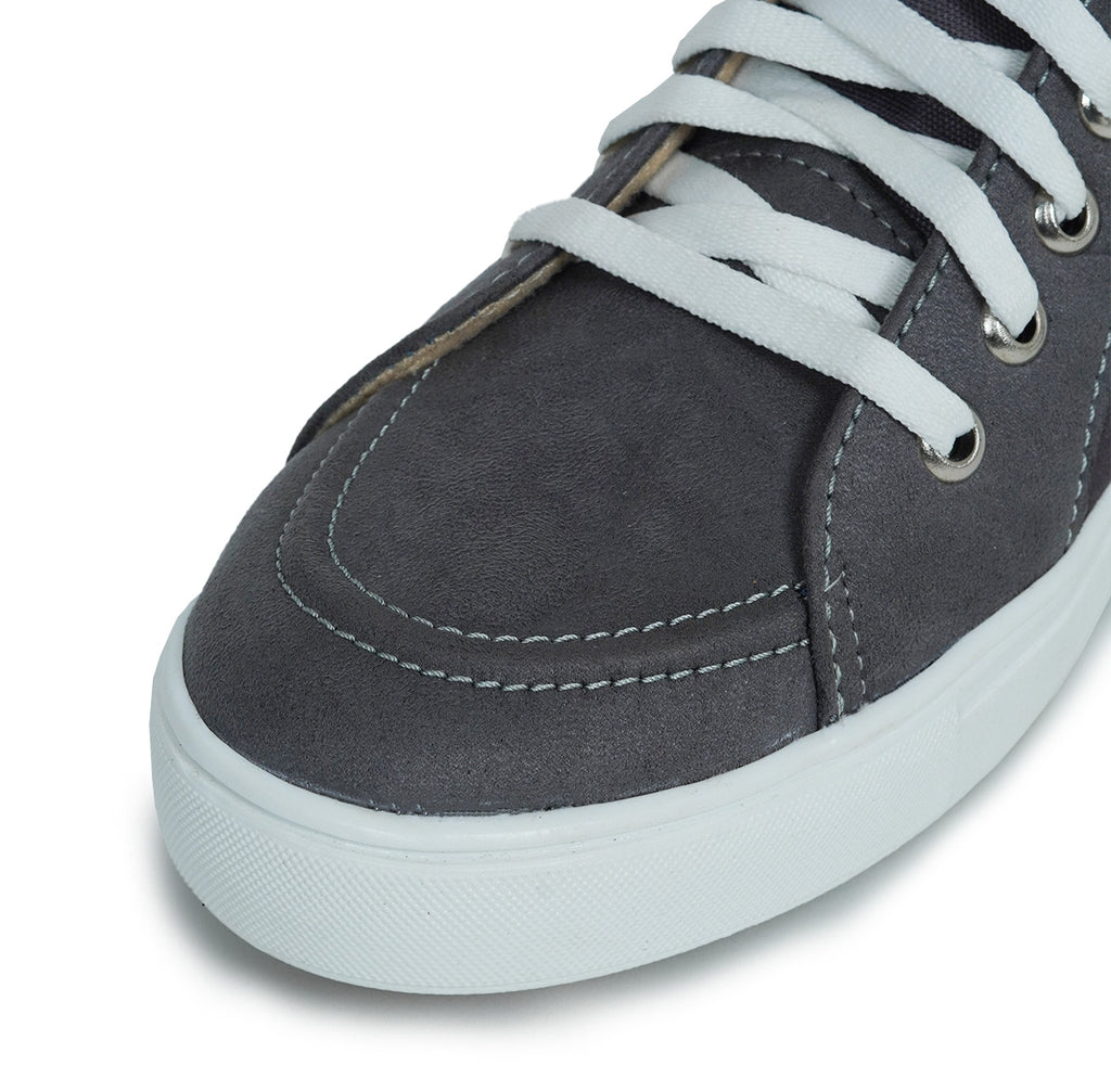 Stallion - Men's High-Top Suede Canvas Sneaker