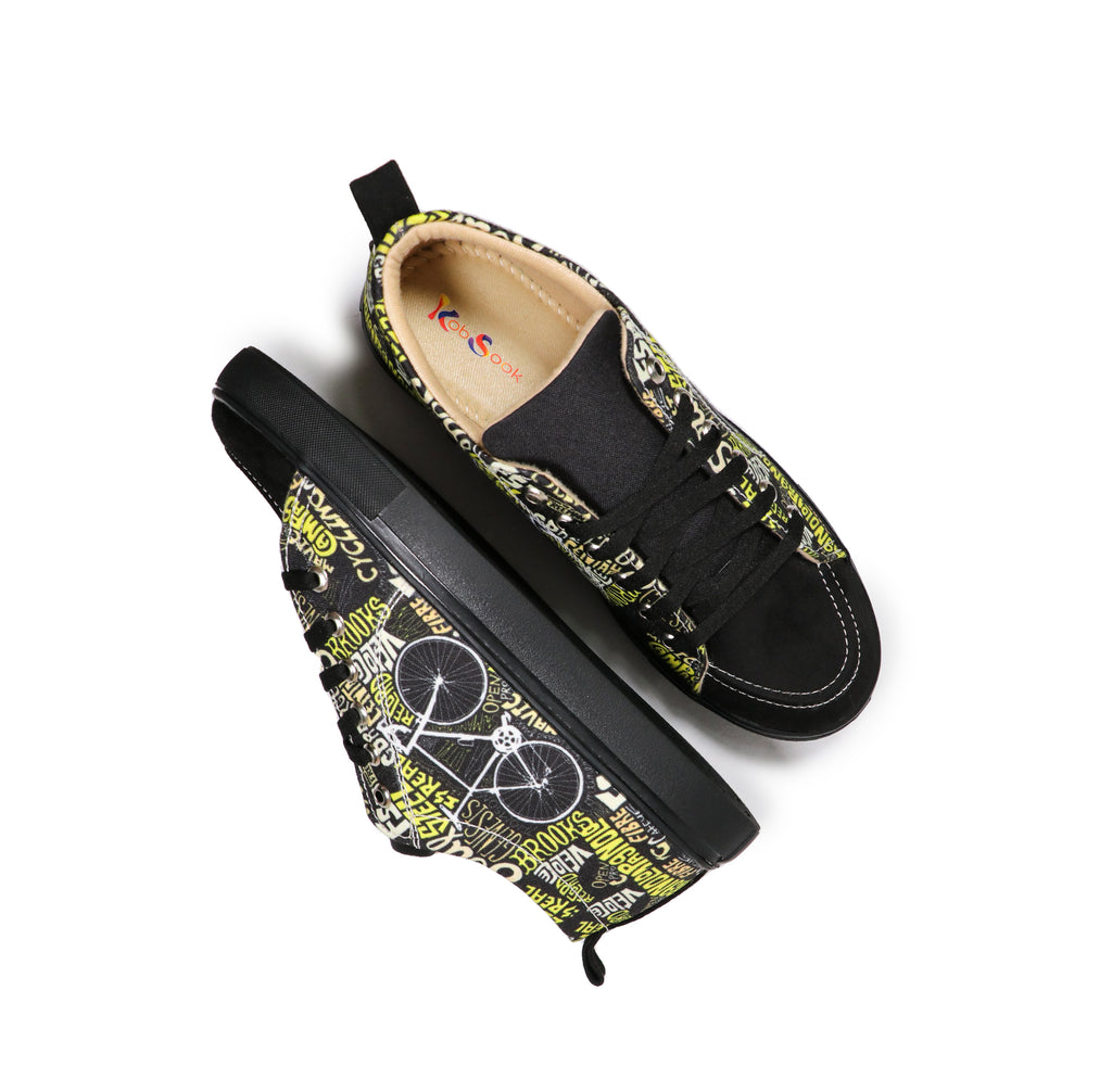 Cycle Kick - Men's Low-Top Suede Canvas Sneaker