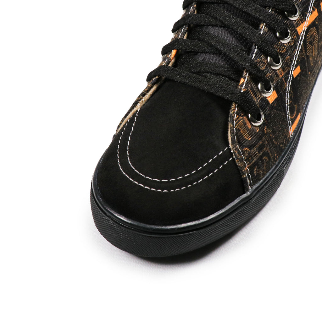 Egyptian - Men's Low-Top Suede Canvas Sneaker