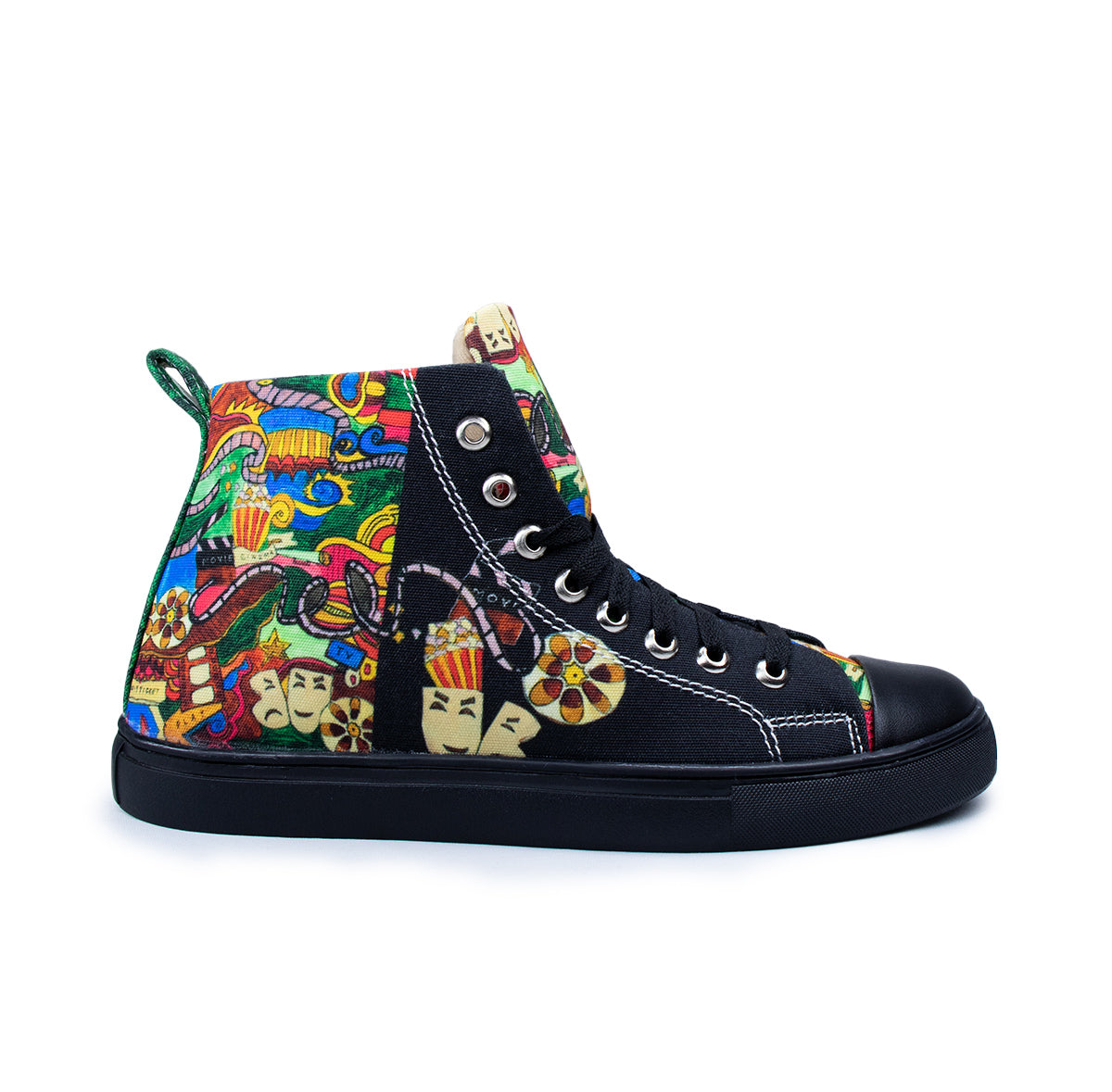 Theatre Art - Men's High-Top Canvas Sneaker