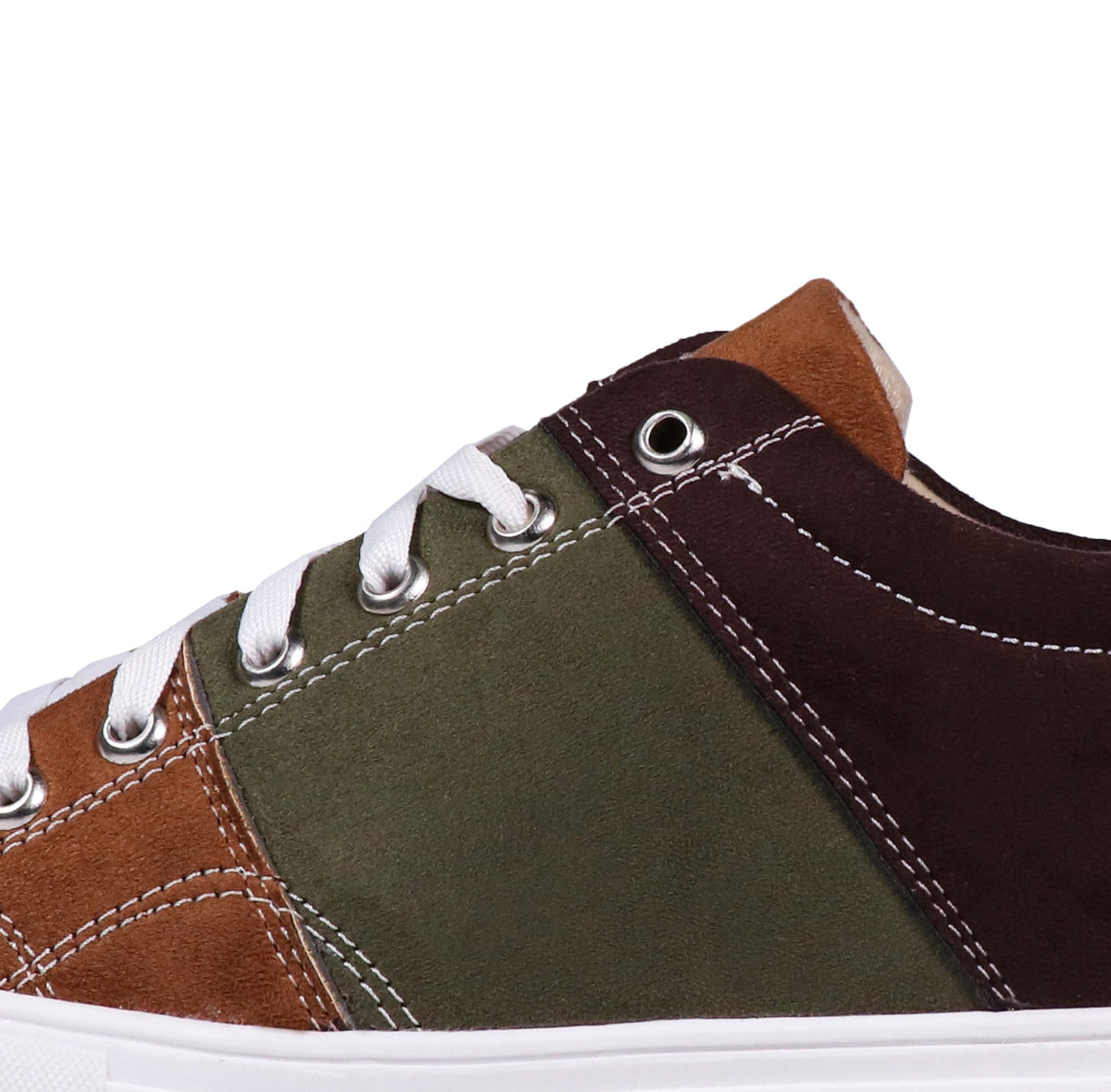 Tan Trail - Men's Low-Top Suede Canvas Sneaker
