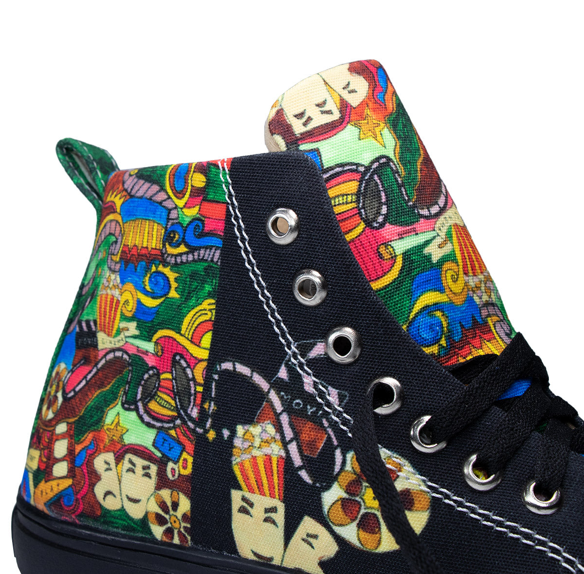 Theatre Art - Men's High-Top Canvas Sneaker