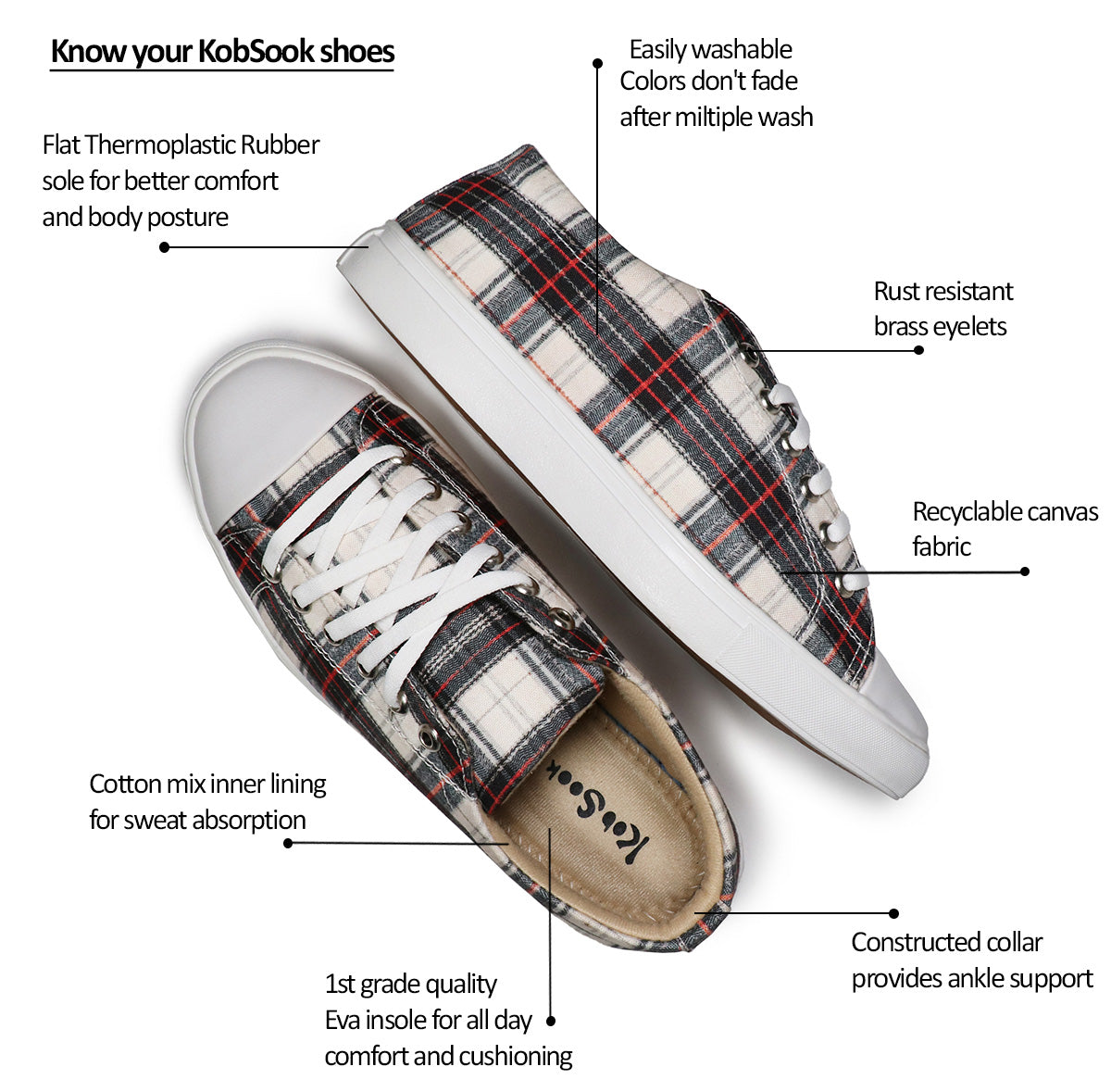 Checkers - Men's Low-Top Canvas Sneaker