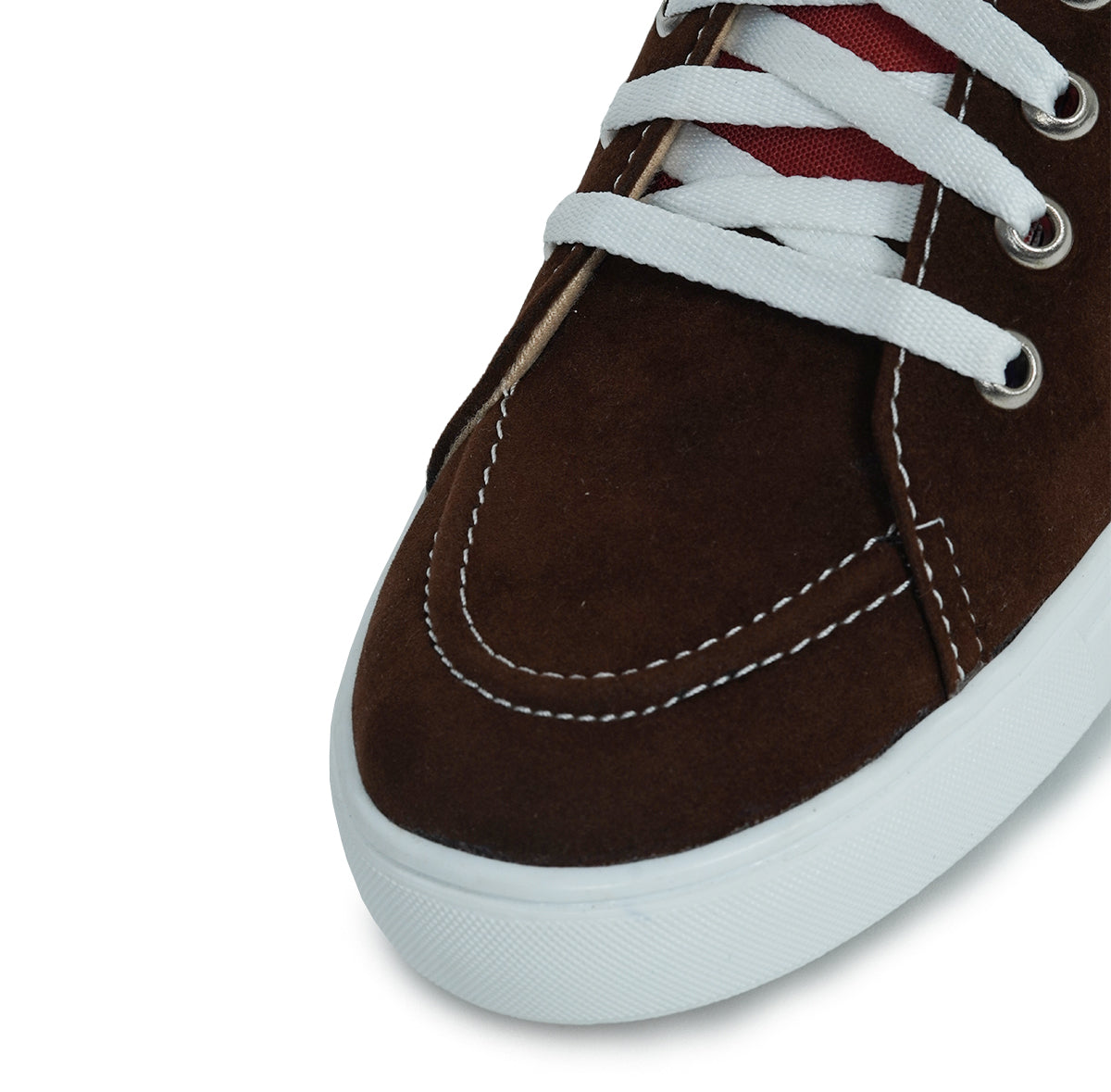 Brown Mask - Men's Low-Top Suede Canvas Sneaker
