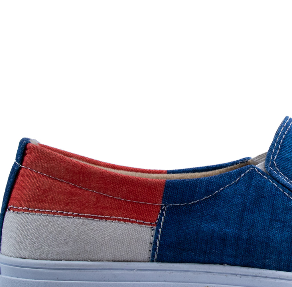 Blue Peach Stitch - Men's Loafer Canvas Sneaker
