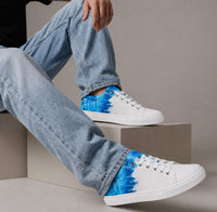 White & Blue