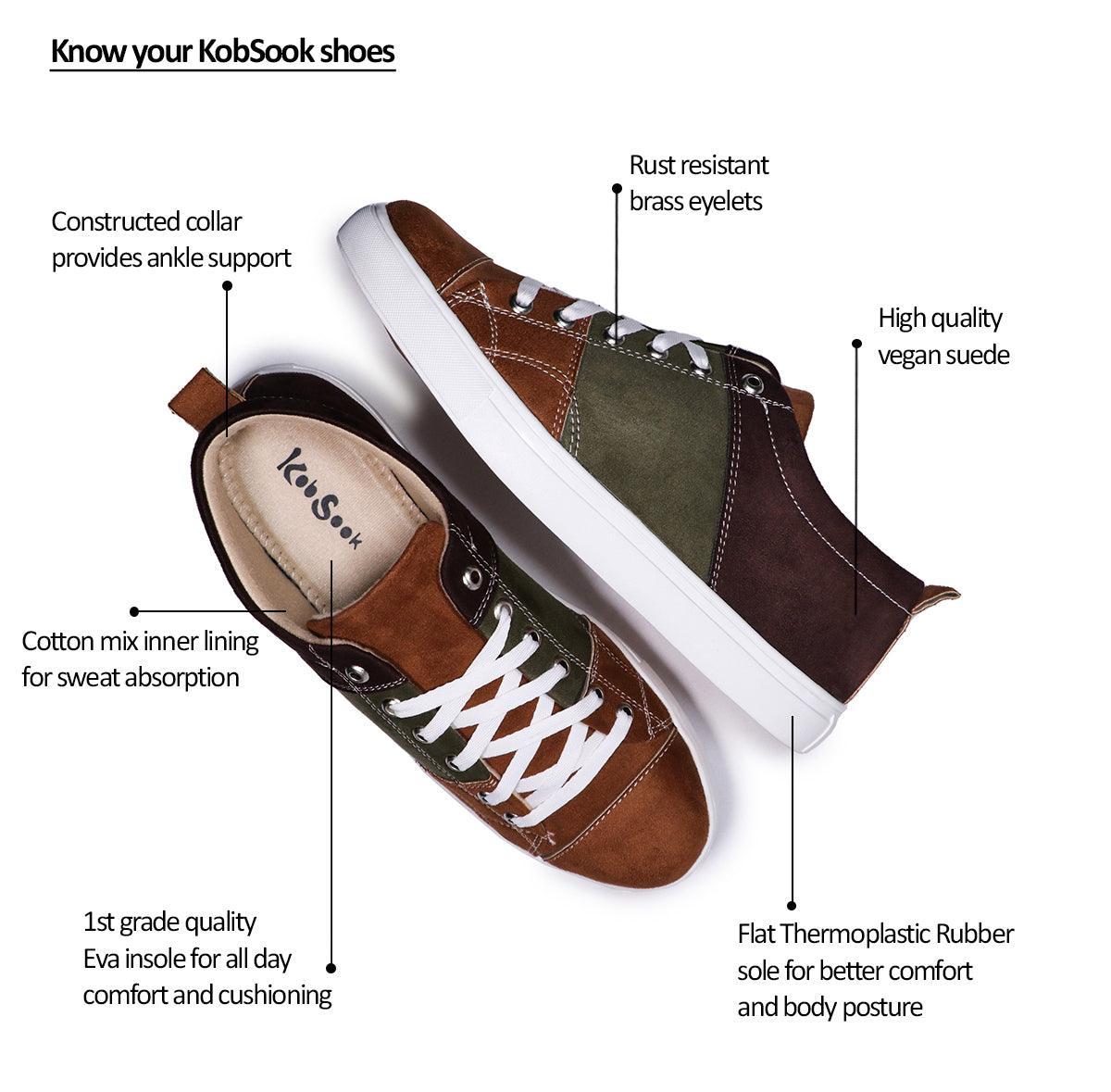 Tan Trail - Men's Low-Top Suede Canvas Sneaker