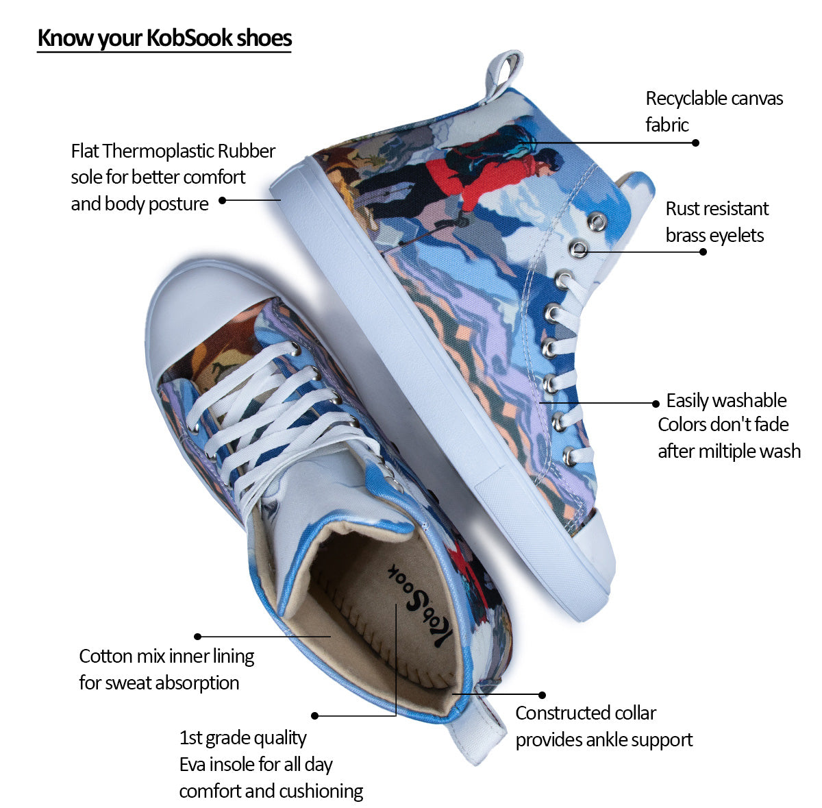 Mountain Men - Men's High-Top Canvas Sneaker