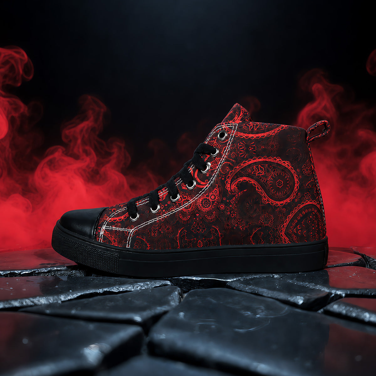 Vivid Red Motif